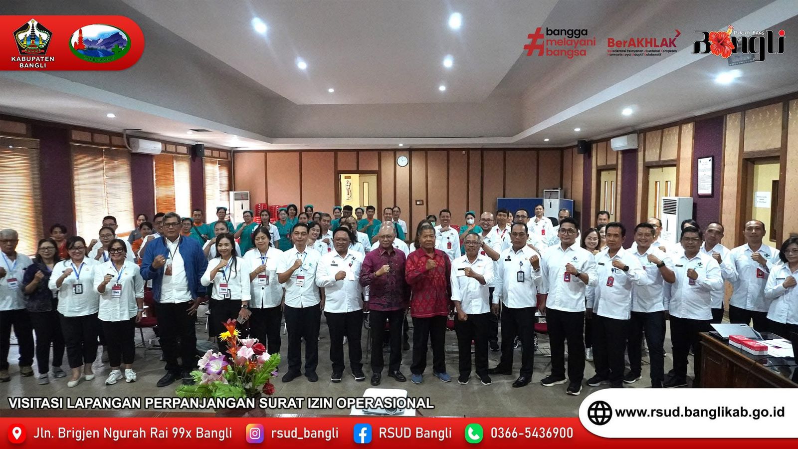 Visitasi Lapangan Perpanjangan Surat Izin Operasional RSUD Bangli