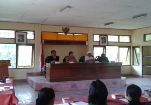 Sosialisasi RSU Bangli di Kecamatan Tembuku